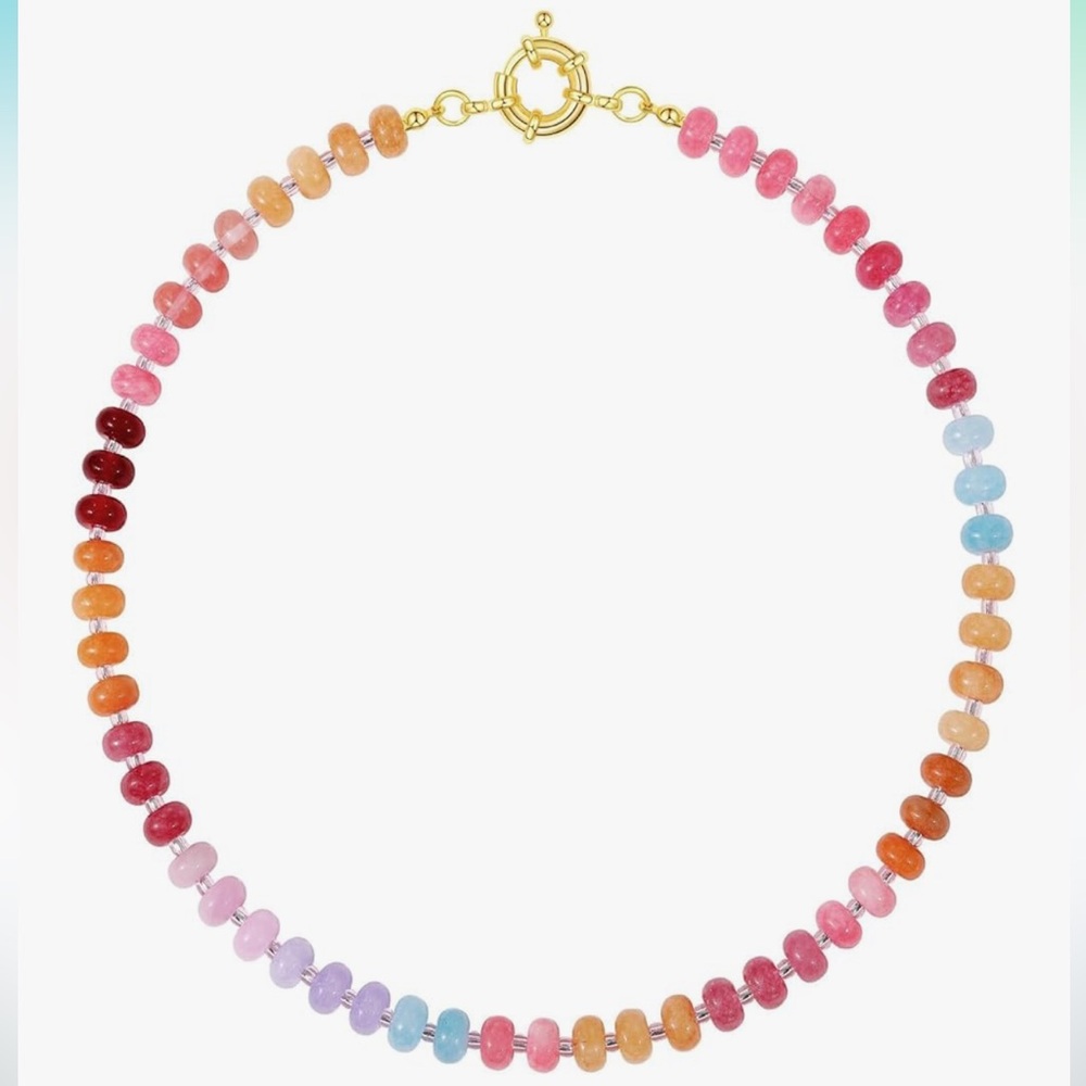 Multicolor Beaded Necklace - Women Jewelry Necklaces - Picture 3 of 3